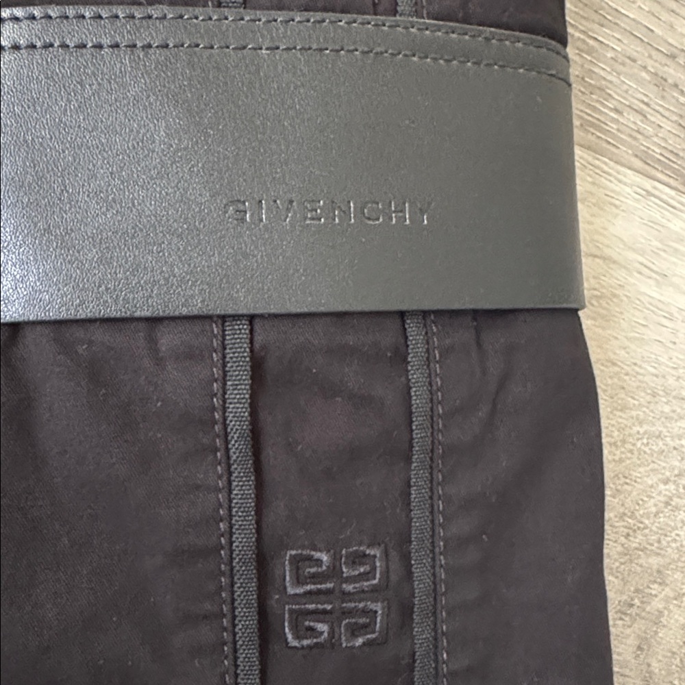 Black Kids Givenchy Cargo Pants with Embroidered Logo